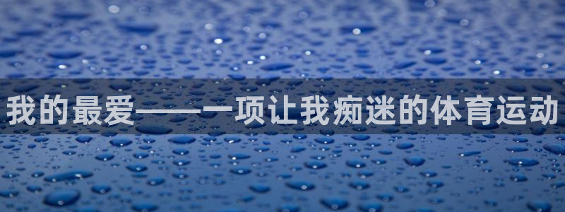 3377体育官方正版app开户：我的最爱——一项让我